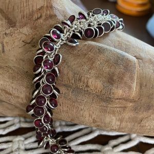 Silpada Garnet bracelet vintage